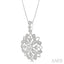 Lovebright Floral Lattice Diamond Pendant