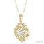 Lovebright Floral Lattice Diamond Pendant