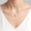Bubble 'E' Initial Diamond Pendant