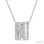 Bubble 'N' Initial Diamond Pendant