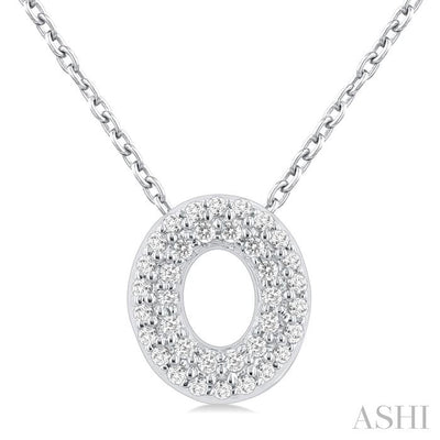 Bubble 'O' Initial Diamond Pendant