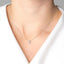 Bubble 'A' Initial Diamond Pendant