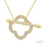 Clover Toggle Diamond Fashion Necklace