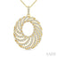 Swirl Diamond Fashion Pendant
