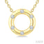 Circle Petite Diamond Fashion Pendant
