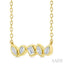 Mixed Shape Diamond Fashion Bar Necklace