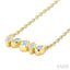Mixed Shape Diamond Fashion Bar Necklace