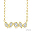 Mixed Shape Diamond Fashion Bar Necklace