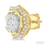 Round Shape Halo Lovebright Diamond Fashion Earrings