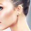 Round Shape Halo Lovebright Diamond Fashion Earrings
