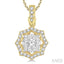 Round Shape Halo Lovebright Diamond Fashion Pendant