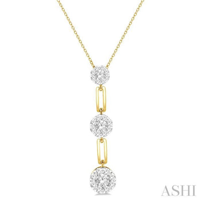 Paperclip Lovebright Diamond Fashion Pendant