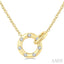 Circle Interlock Petite Diamond Fashion Pendant