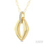 Aeris Gold Marquise Shape Diamond Fashion Pendant