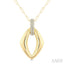 Aeris Gold Marquise Shape Diamond Fashion Pendant
