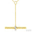 Rope T-Bar Diamond Fashion Necklace