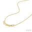 Pear & Round Shape Bezel Diamond Necklace