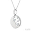 Circle Half Moon Diamond Fashion Pendant