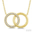 Circle Interlock Petite Diamond Fashion Pendant