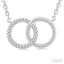 Circle Interlock Petite Diamond Fashion Pendant