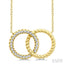 Circle Interlock Petite Diamond Fashion Pendant