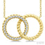 Circle Interlock Petite Diamond Fashion Pendant