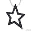 Star Shape Black Diamond Fashion Pendant