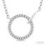 Circle Interlock Petite Diamond Fashion Pendant