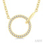 Circle Interlock Petite Diamond Fashion Pendant