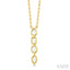 Vertical Bar Mixed Shape Diamond Pendant