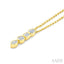 Vertical Bar Mixed Shape Diamond Pendant
