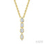 Vertical Bar Mixed Shape Diamond Pendant