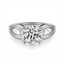 Round Diamond Split Shank Solitaire Engagement Ring