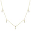 Diamond Station Drop Necklace