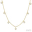 Rose Cut Diamond Station Necklace