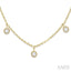 Rose Cut Diamond Station Necklace