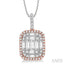 Halo Fusion Diamond Pendant