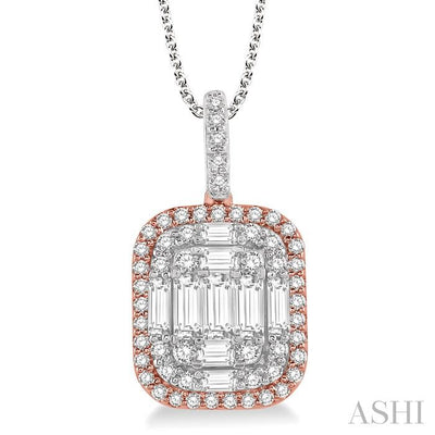 Halo Fusion Diamond Pendant