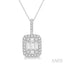 Halo Fusion Diamond Pendant