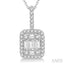 Halo Fusion Diamond Pendant