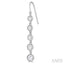 Rose Cut Diamond Long Earrings