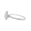 Pear Diamond Halo Engagement Ring