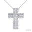 Cross Fusion Diamond Fashion Pendant