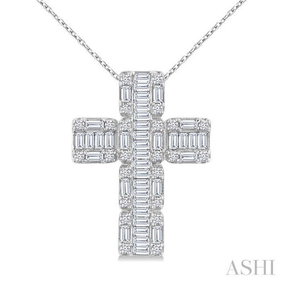 Cross Fusion Diamond Fashion Pendant