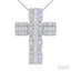 Cross Fusion Diamond Fashion Pendant