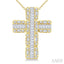 Cross Fusion Diamond Fashion Pendant
