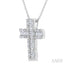 Cross Fusion Diamond Fashion Pendant