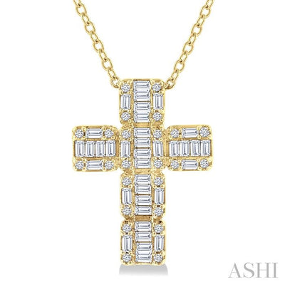 Cross Fusion Diamond Fashion Pendant
