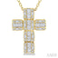 Cross Fusion Diamond Fashion Pendant