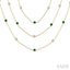 Round Shape Gemstone & Diamond Necklace